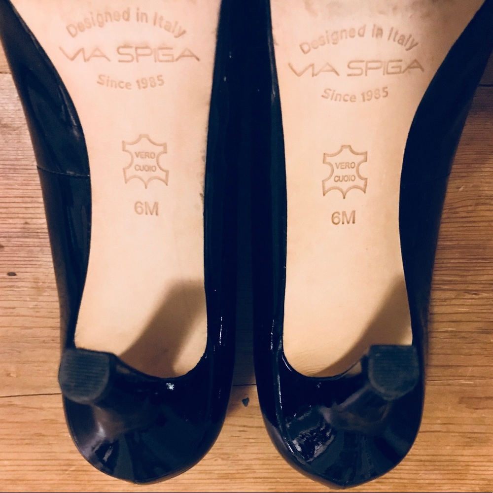 🎉Price Drop🎉 Via Spiga black patent leather heels - Picture 7 of 7